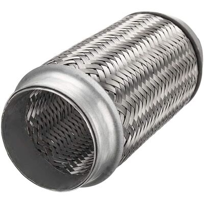 64 x 90mm Auto-Auspuff-flexibles Rohr mit Verriegelung 444 + Material 409L