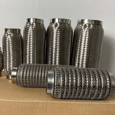 SS-Selbstauspuff-flexibles Rohr mit Nippel-Erweiterung 60 x 80mm Durchmesser